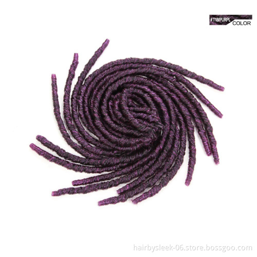 Faux Locs Soft Dreads synthetic ombre marley hair braid Afro Kinky Curly Synthetic Braiding Hair Crochet Braid